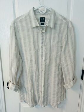 Armani Exchange  Button-Up 100% Cotton Shirt!